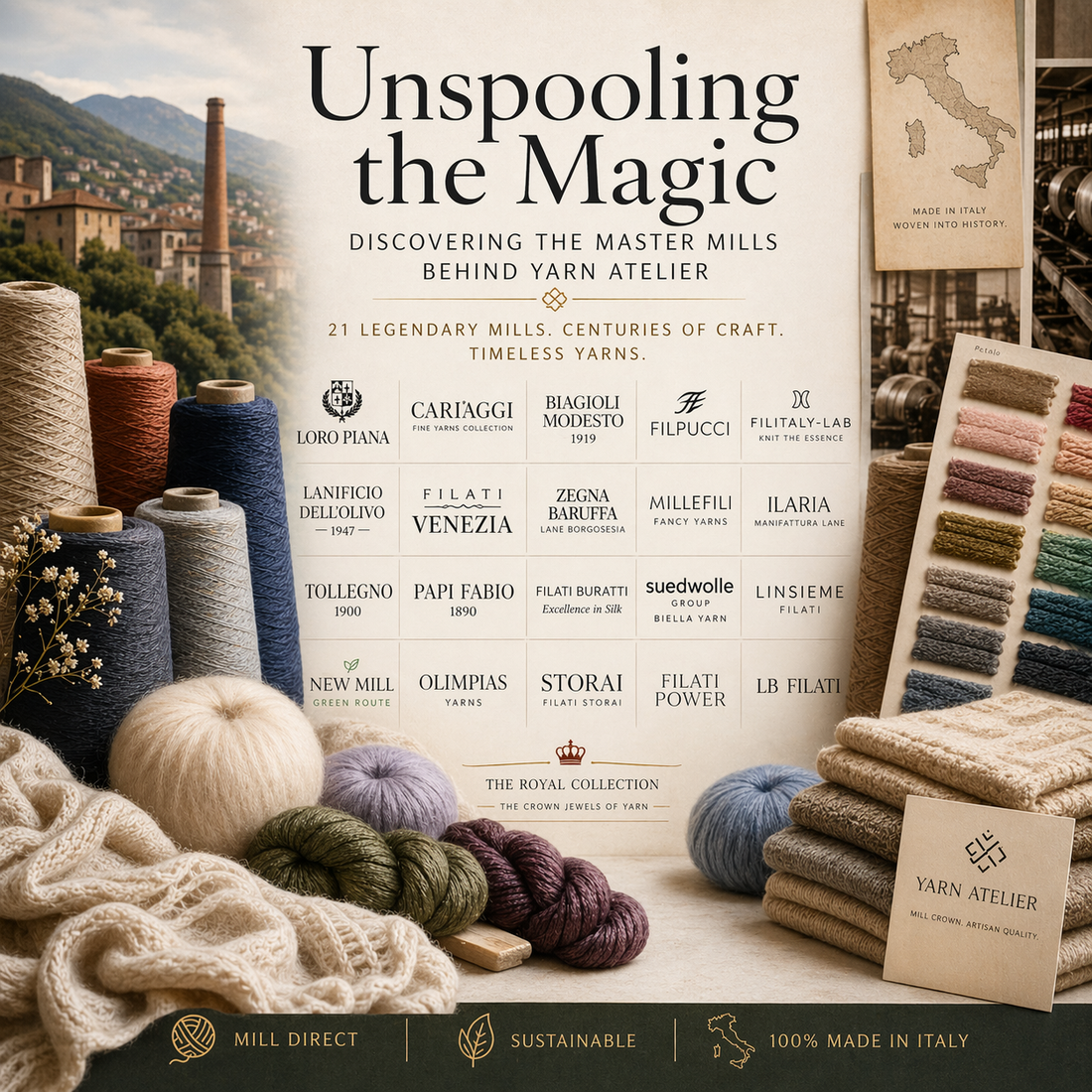 Unspooling the Magic: Discovering the Master Mills Behind Yarn Atelier