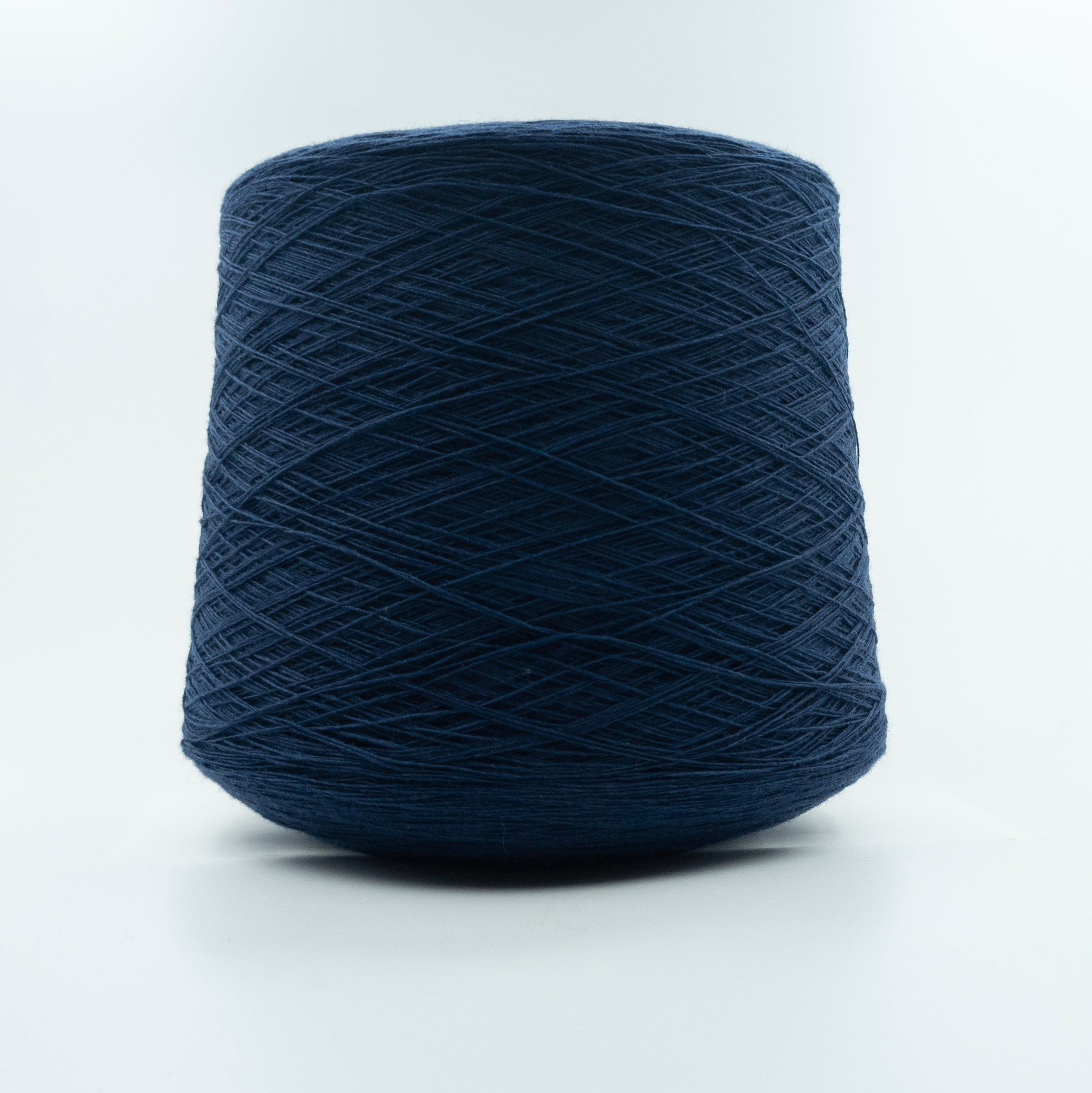 Cone of Bigne yarn in Ink Navy by Zegna Baruffa