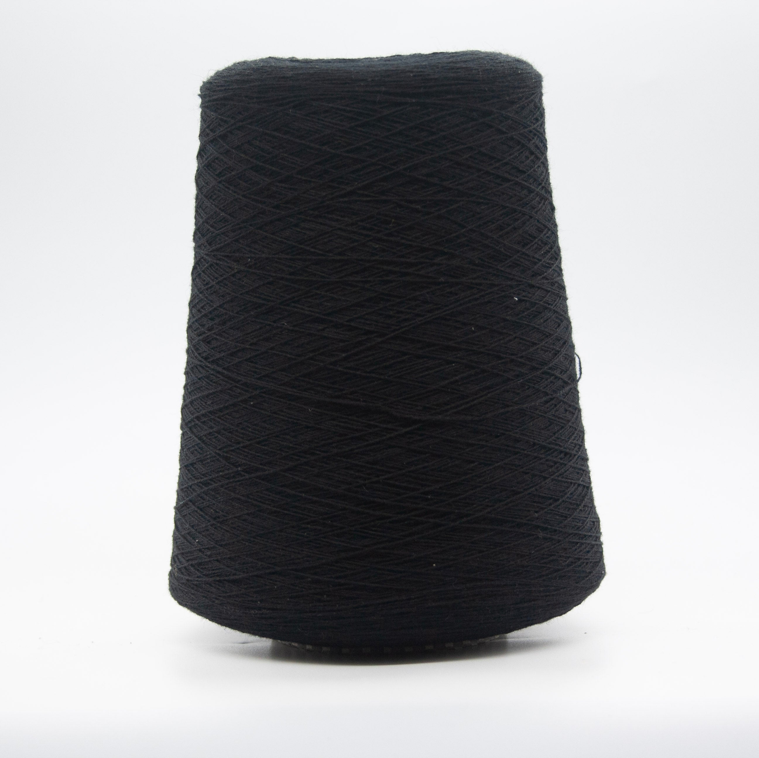 Cone of Cashmere Duetrentasei yarn in Black by Cariaggi Eclipse