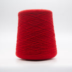 Cone of Cashmere Heritage yarn in Cardinal by Todd Duncan