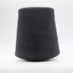 Cone of Cashmere Signature yarn in Ink by Cariaggi Graphite