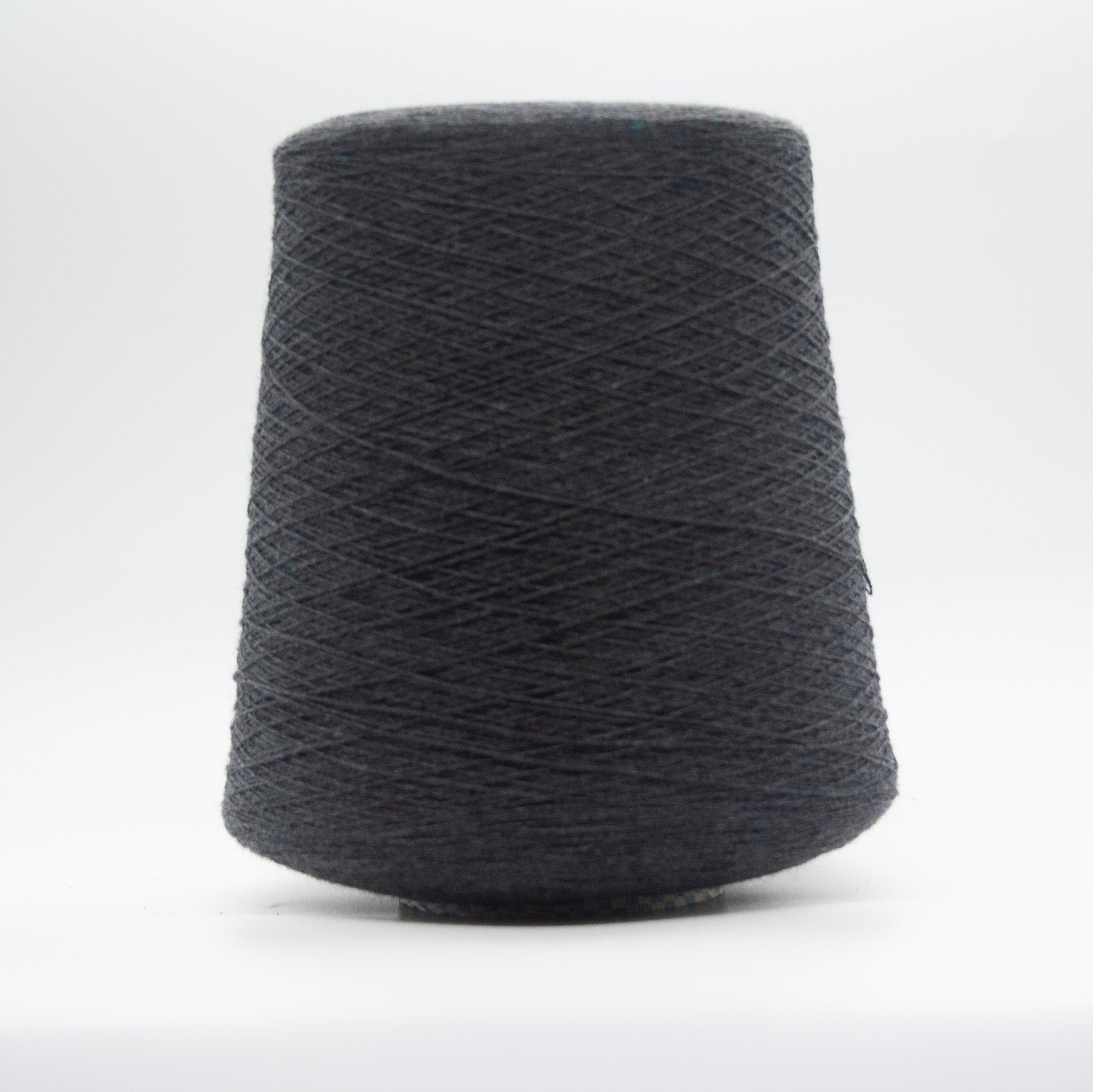 Cone of Cashmere Signature yarn in Ink by Cariaggi Graphite