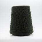 Cone of Cashmere Signature yarn in Ink by Cariaggi Green