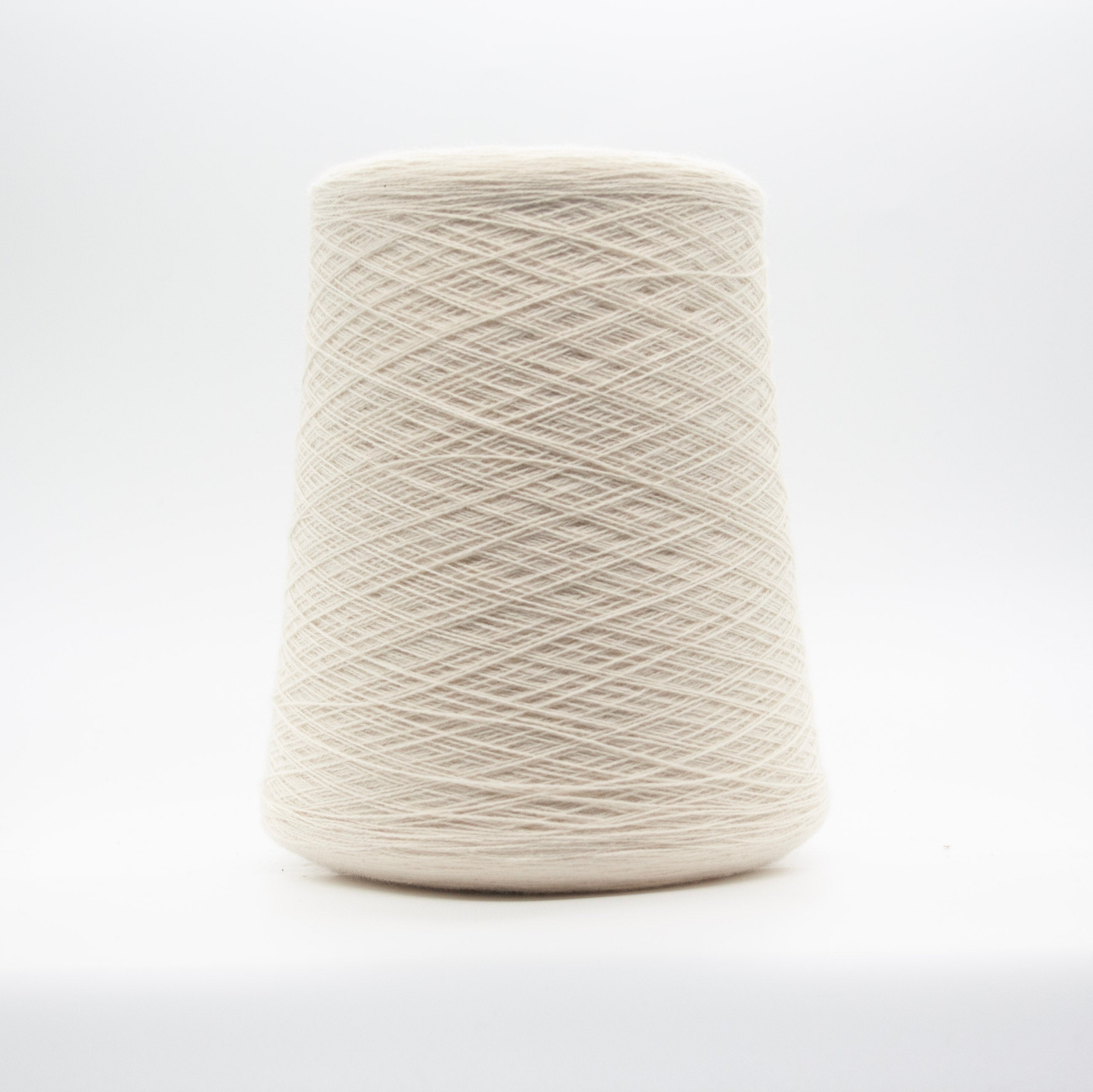 Cone of Cashmere Signature yarn in White by Cariaggi Greggio