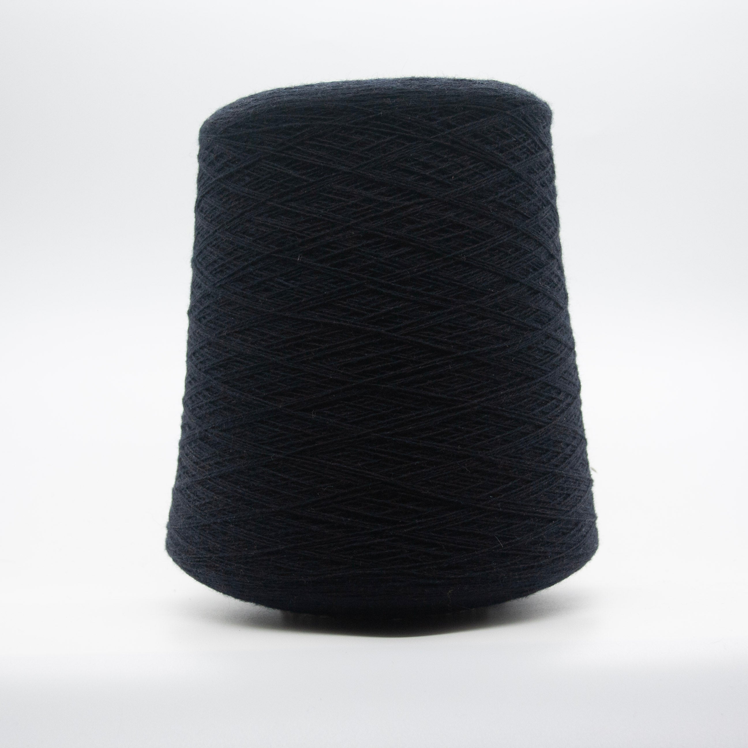Cone of Cashmere Signature yarn in Black by Cariaggi Minuit