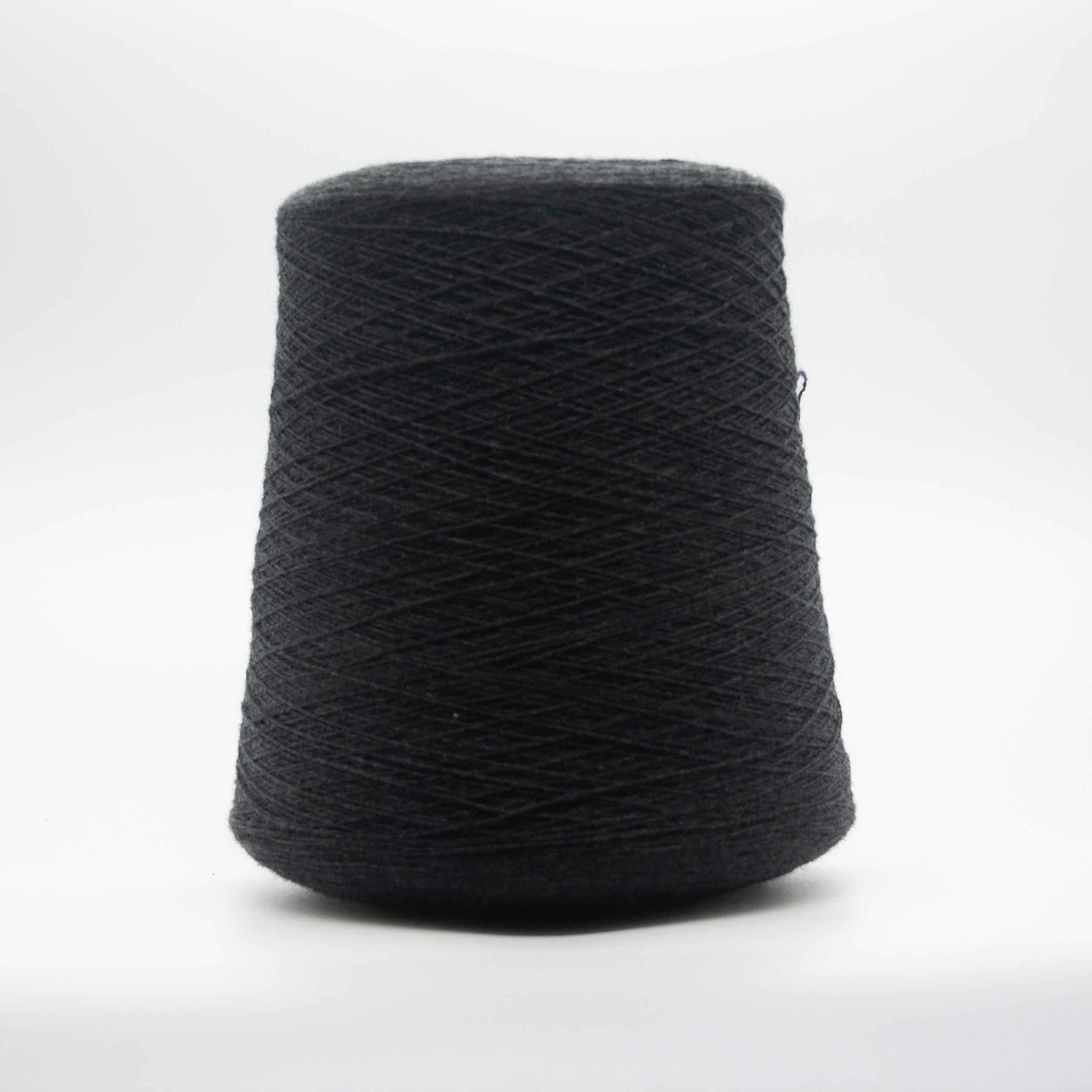 Cone of Cashmere Signature yarn in Black by Cariaggi Panama