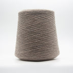 Cone of Cashmere Signature yarn in Brown by Cariaggi Peppercorn