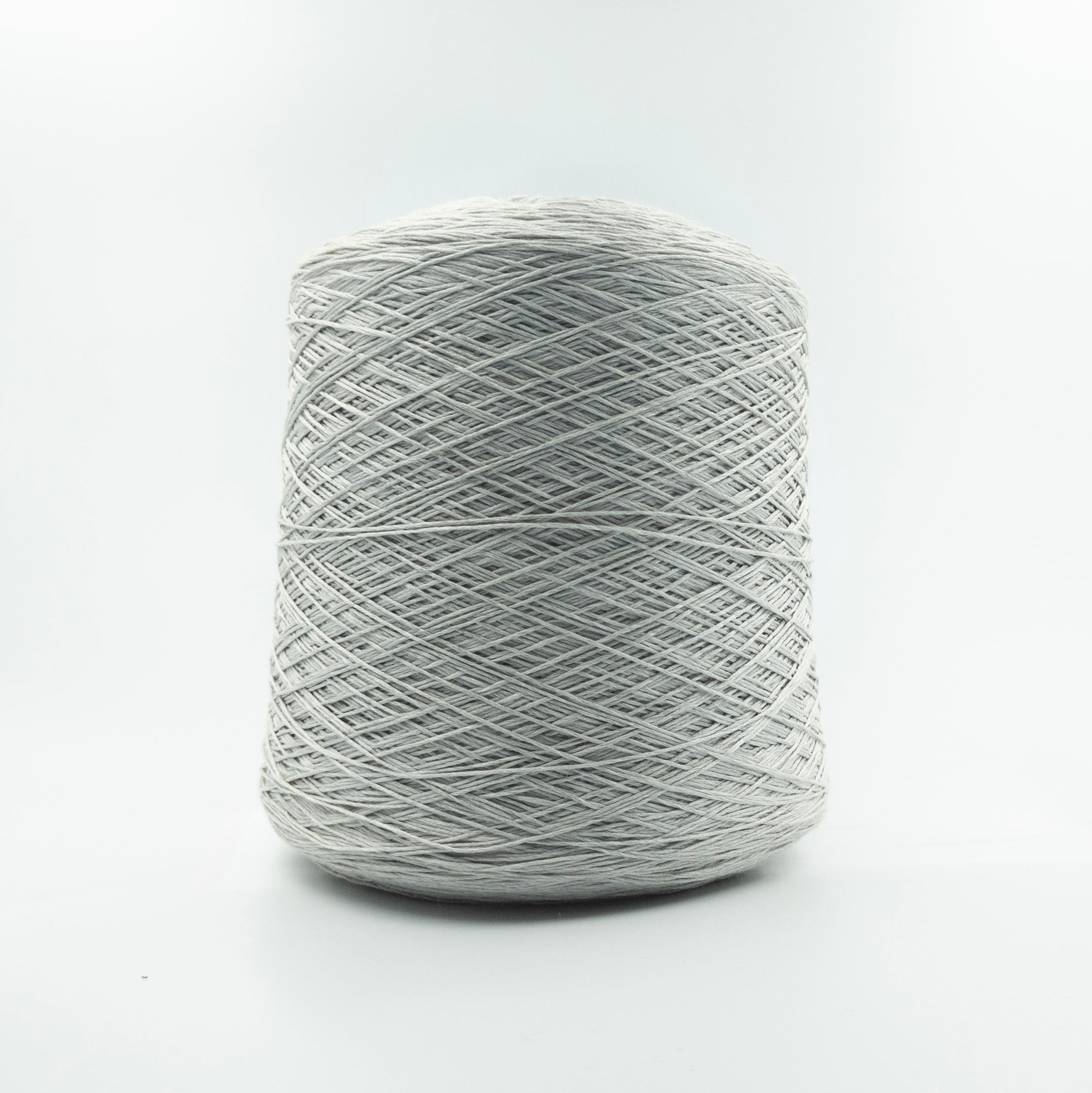 Cone of Cashsilk yarn in Silver by Filati Venezia