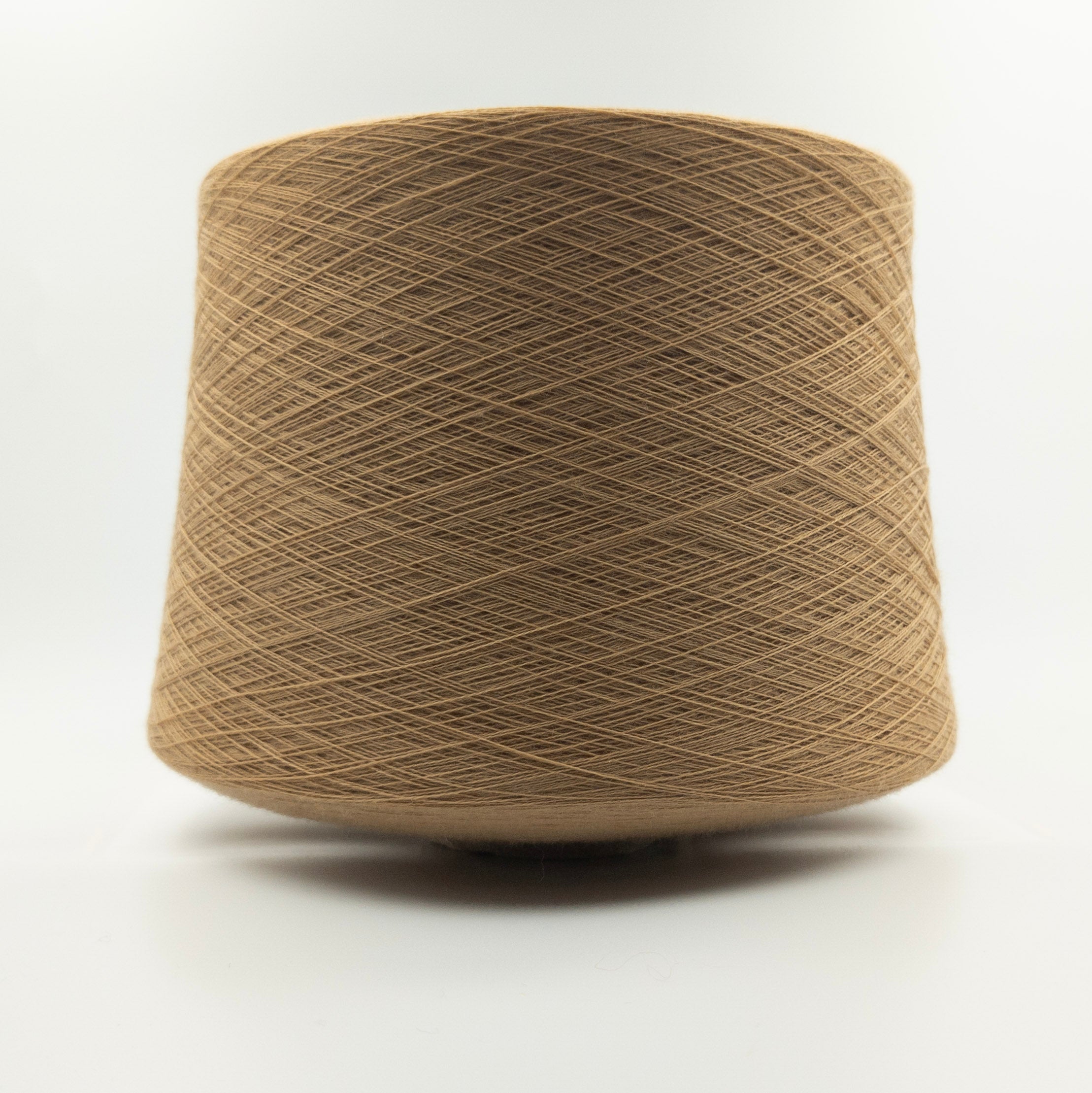 Cone of Cashwool yarn in Beige Orange by Zegna Baruffa