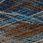 Close up of Chanel by Suedwolle Group – Blue Brown