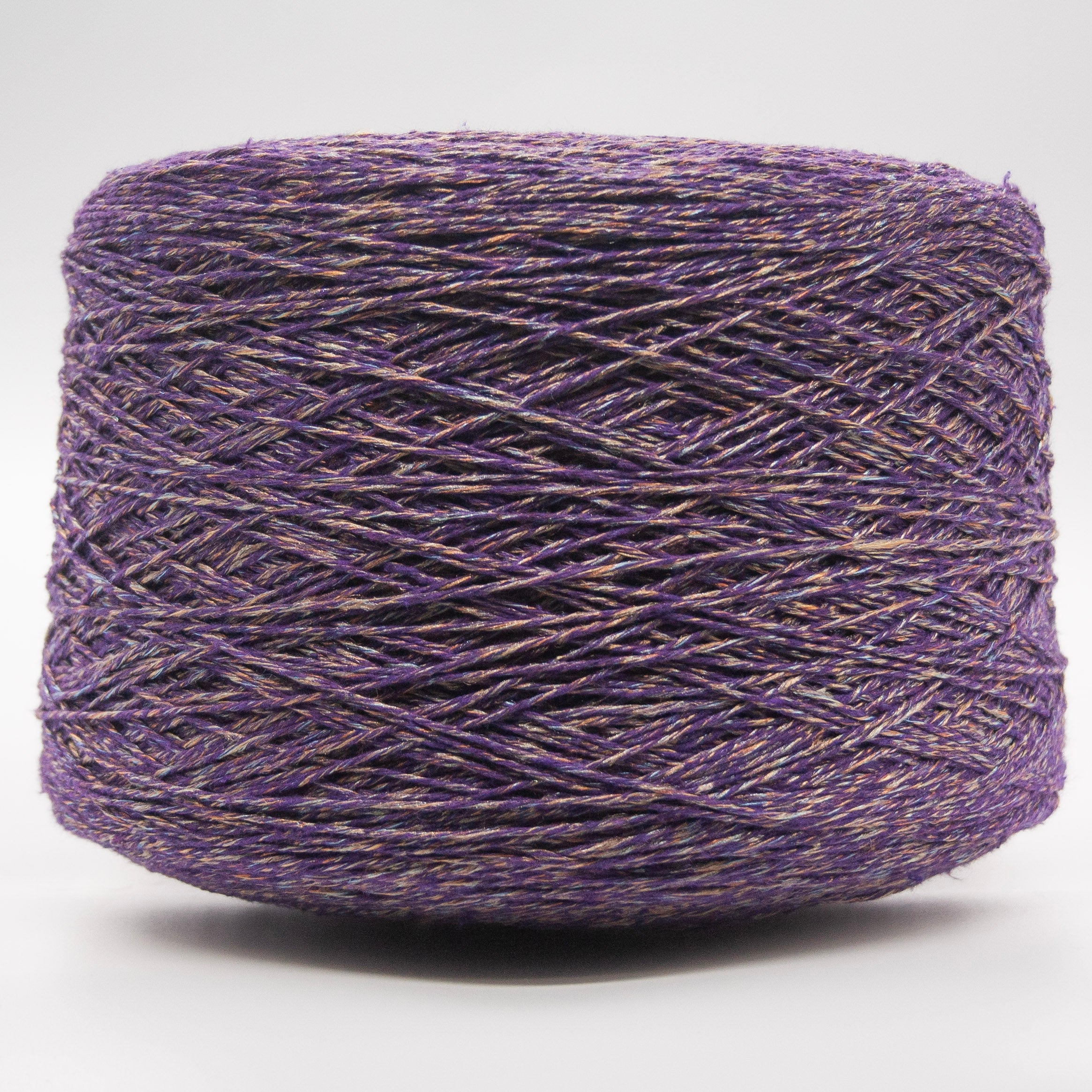 Cone of Cotton Gold yarn in Amethyst Gold by Filati Venezia