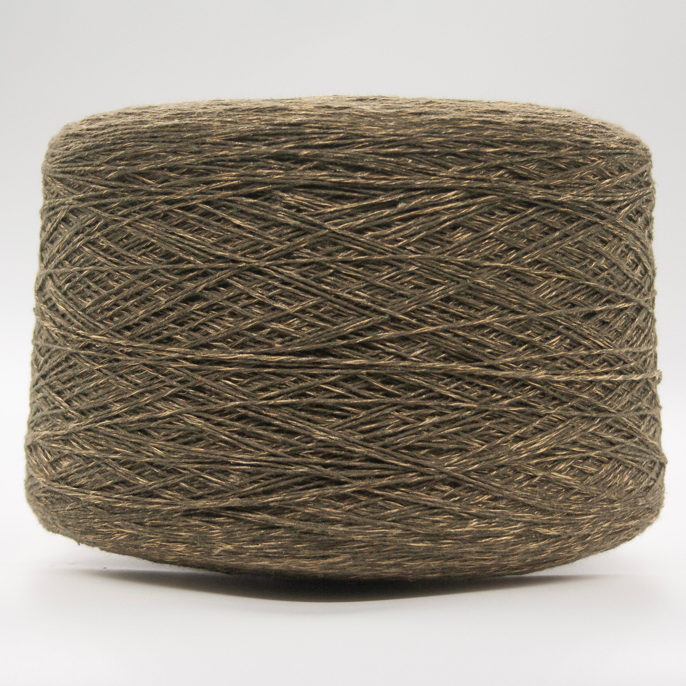 Cone of Cotton Gold yarn in Olive Gold by Filati Venezia