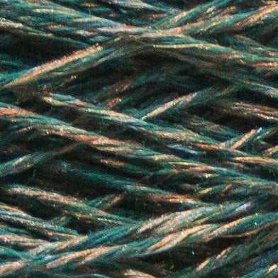 Close up of Cotton Gold by Filati Venezia – Teal Gold