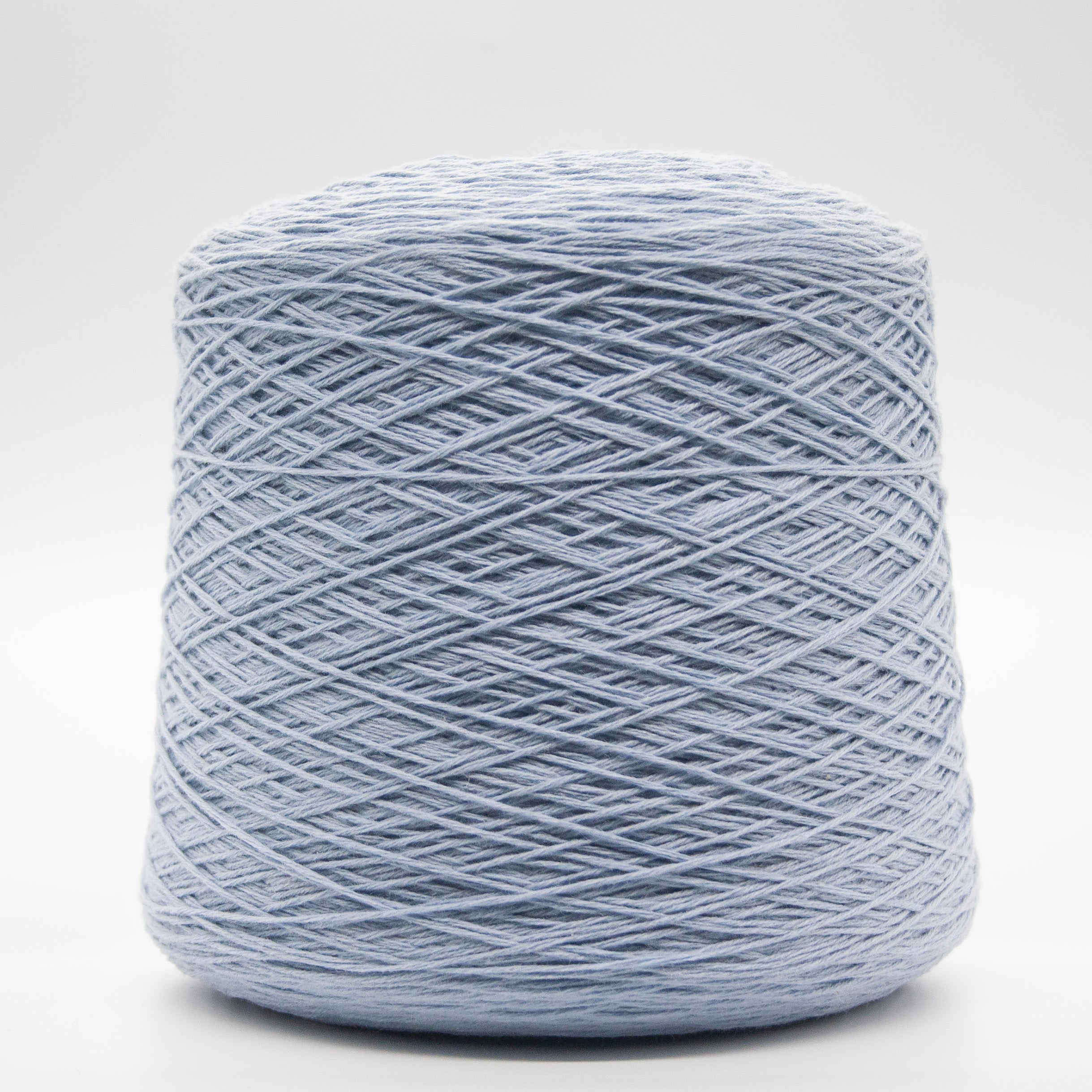 Cone of Fabola yarn in Milky Blue by Filati Power