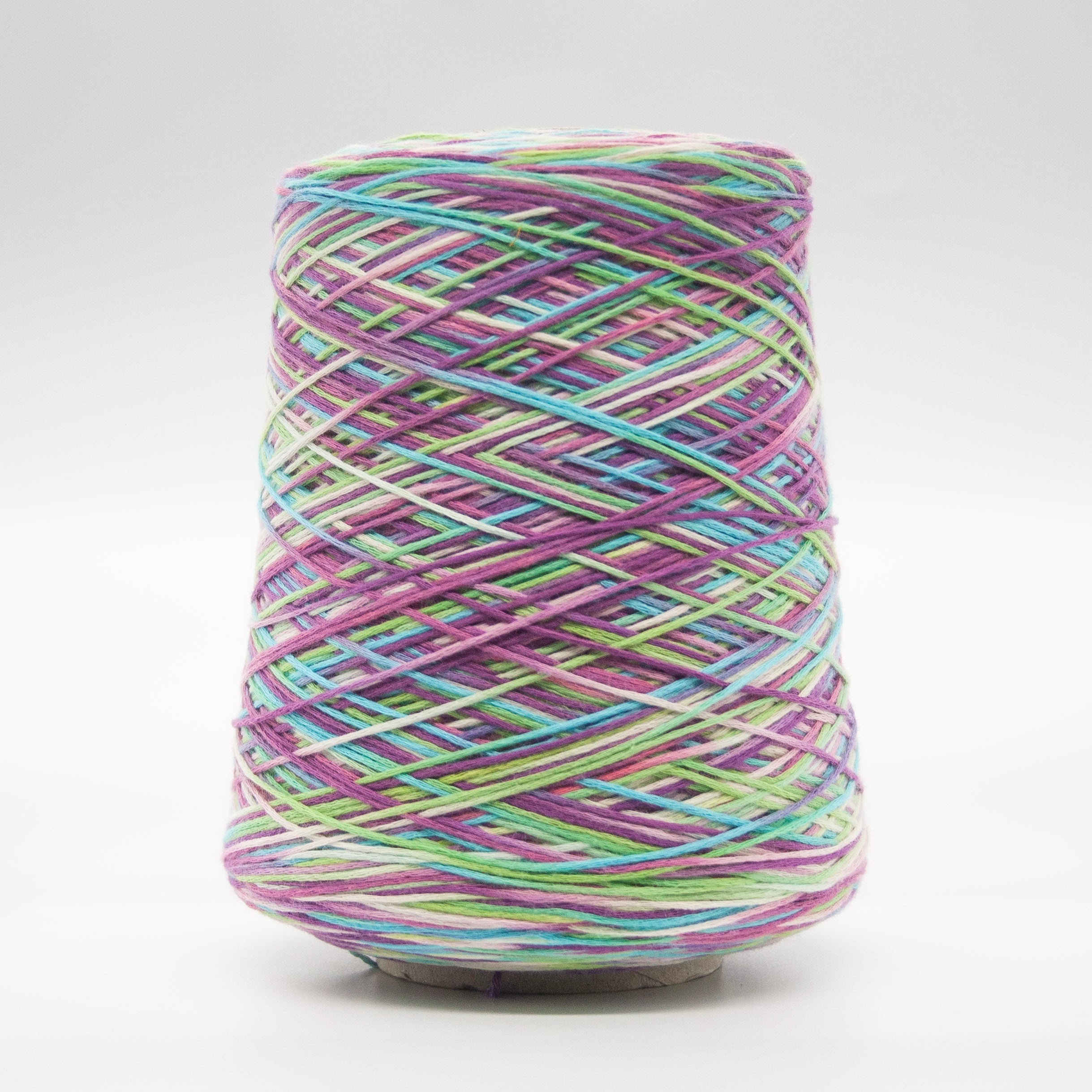 Cone of Fettuccia Stampata yarn in Bloom by Storai Glitch