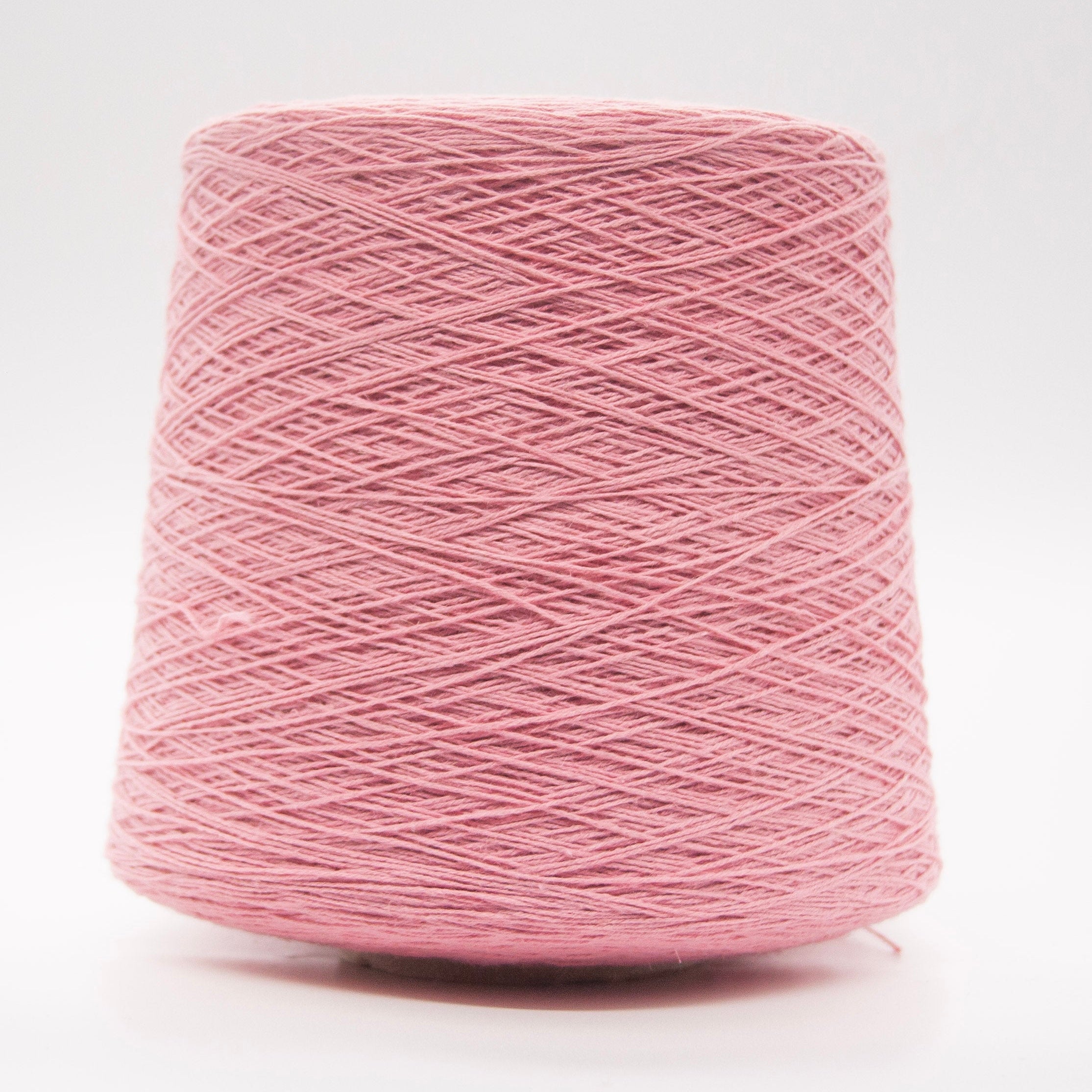 Cone of Flaxapel yarn in Pink by Millefili Simple