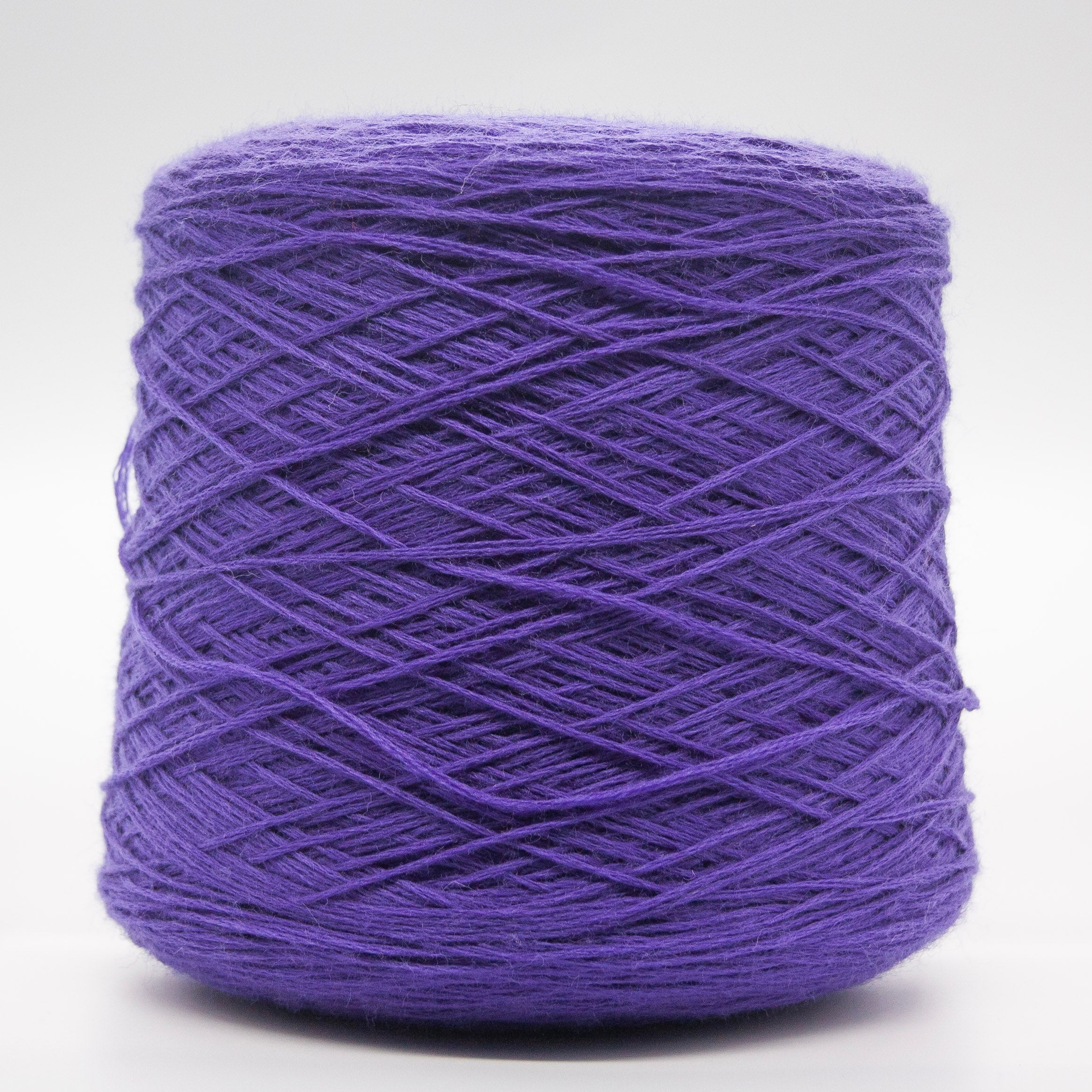 Cone of Loden yarn in Viola by Lb Filati