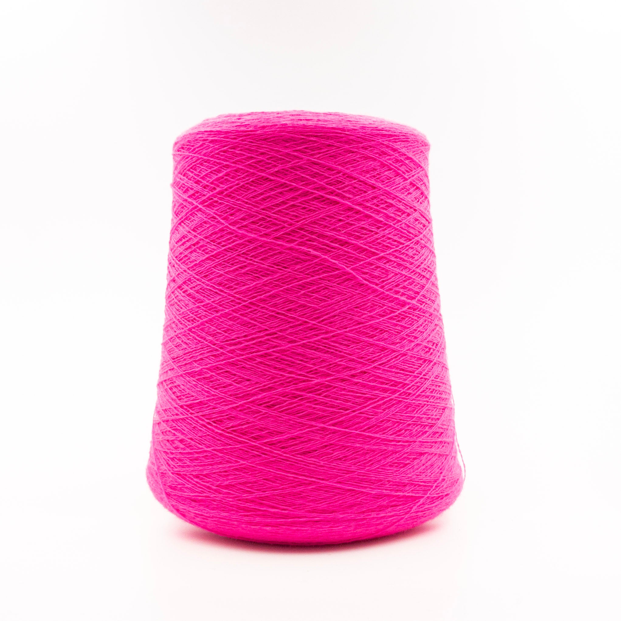 Cone of Matis yarn in Elettrico by Linsieme Fucsia