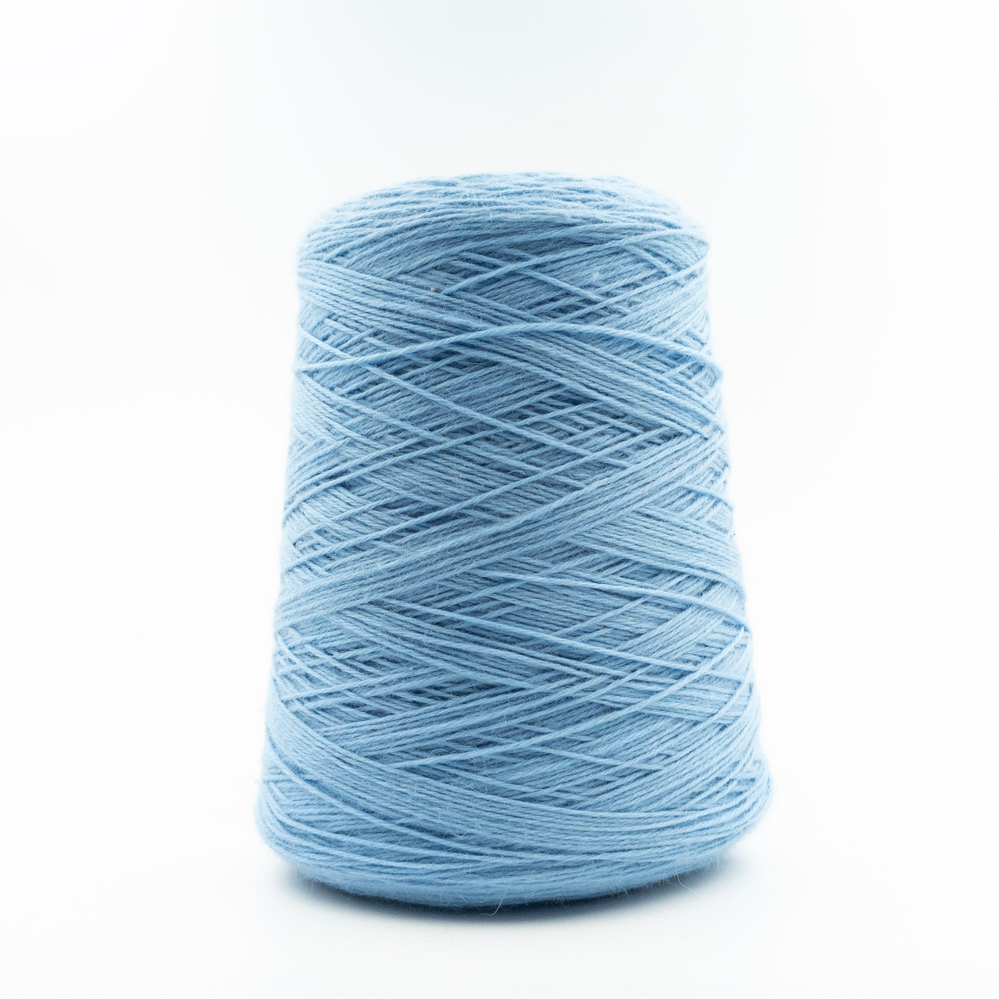 Cone of Meri Wool yarn in Airy Blue by Filati Venezia