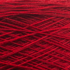 Close up of Merinos 10 44 by Filati Venezia – Rosso Ferrari