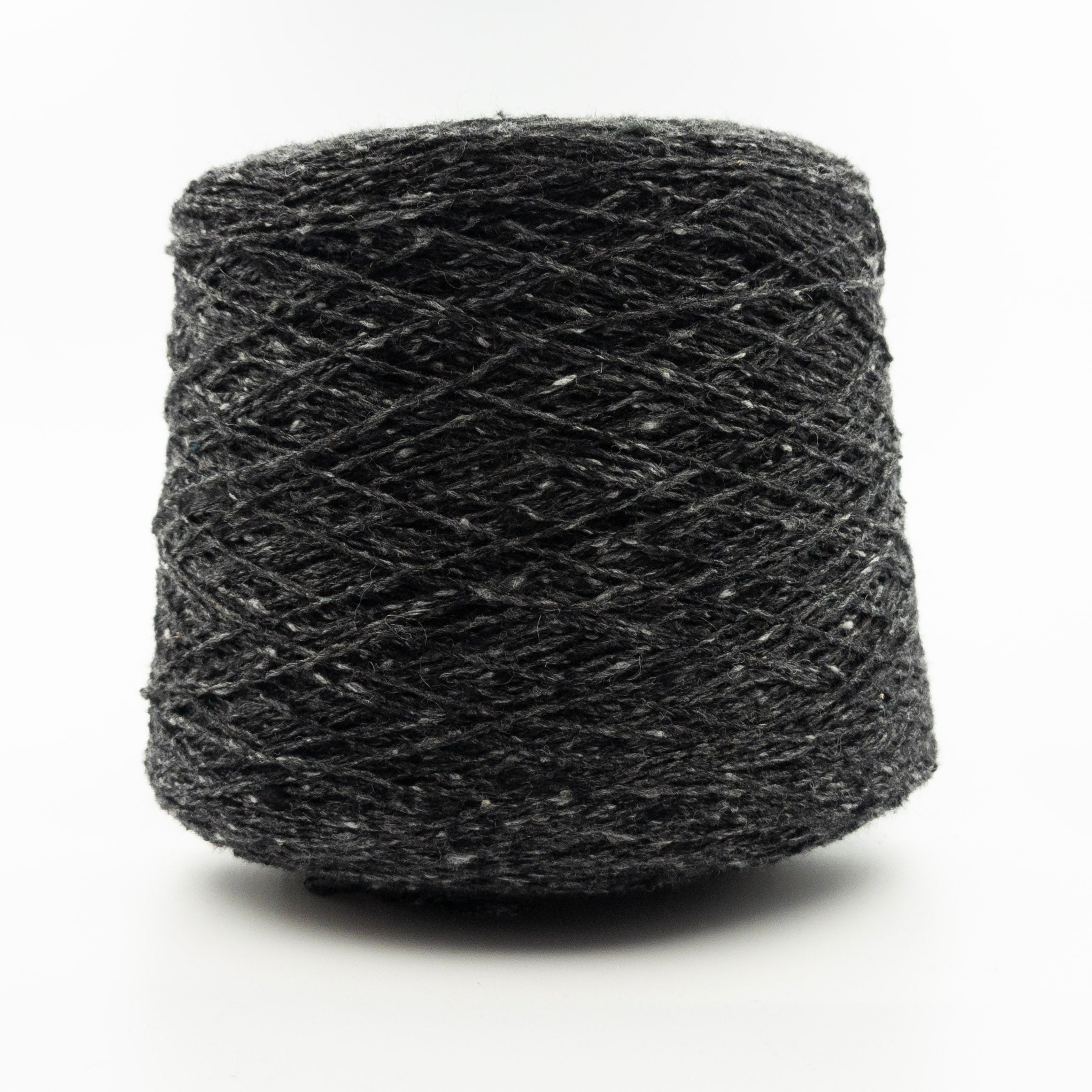 Cone of Monviso Tweed yarn in Selvaggio by Millefili Antracite