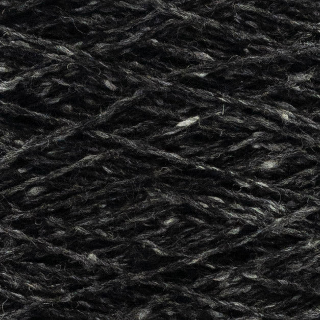 Close up of Monviso Tweed by Millefili Antracite – Selvaggio