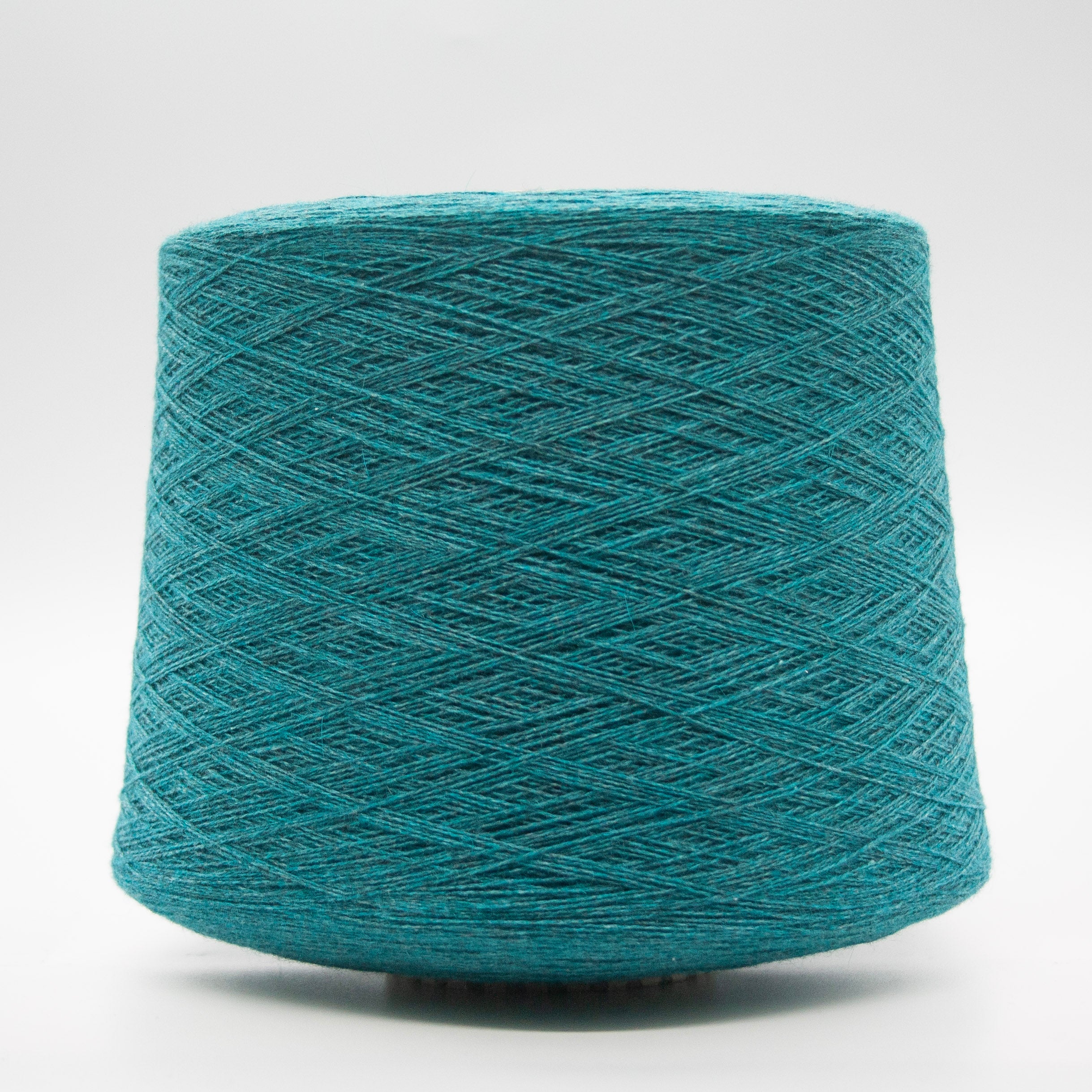 Cone of Moovo Cash 30 yarn in Modesto Azul by Filati Biagioli