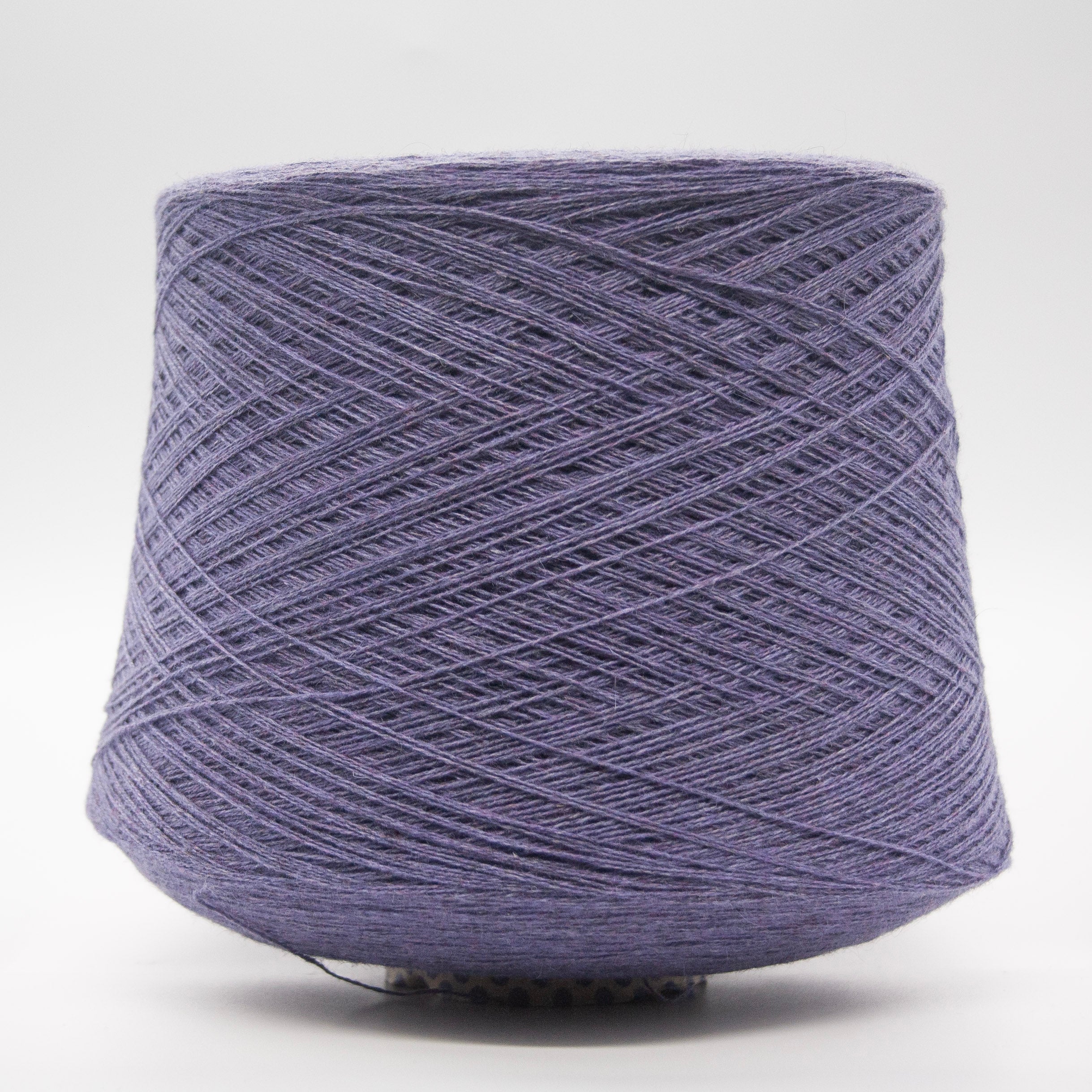 Cone of Moovo Cash 30 yarn in Modesto Lilla by Filati Biagioli
