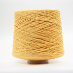 Cone of Seta Bourette yarn in Burro Fresco by Filati Venezia