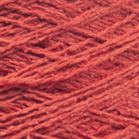 Close up of Seta Bourette by Filati Venezia – Corallo Rosa