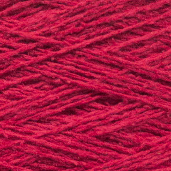 Close up of Seta Bourette by Filati Venezia – Lampone Nero