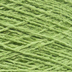 Close up of Seta Bourette by Filati Venezia – Mela Verde