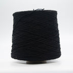 Cone of Seta Bourette yarn in Notte Nera by Filati Venezia