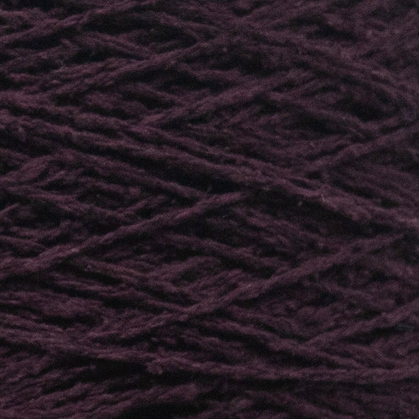 Close up of Seta Bourette by Filati Venezia – Prugna Scura