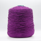 Cone of Seta Schappe yarn in Orchidea Fuchsia by Filati Venezia