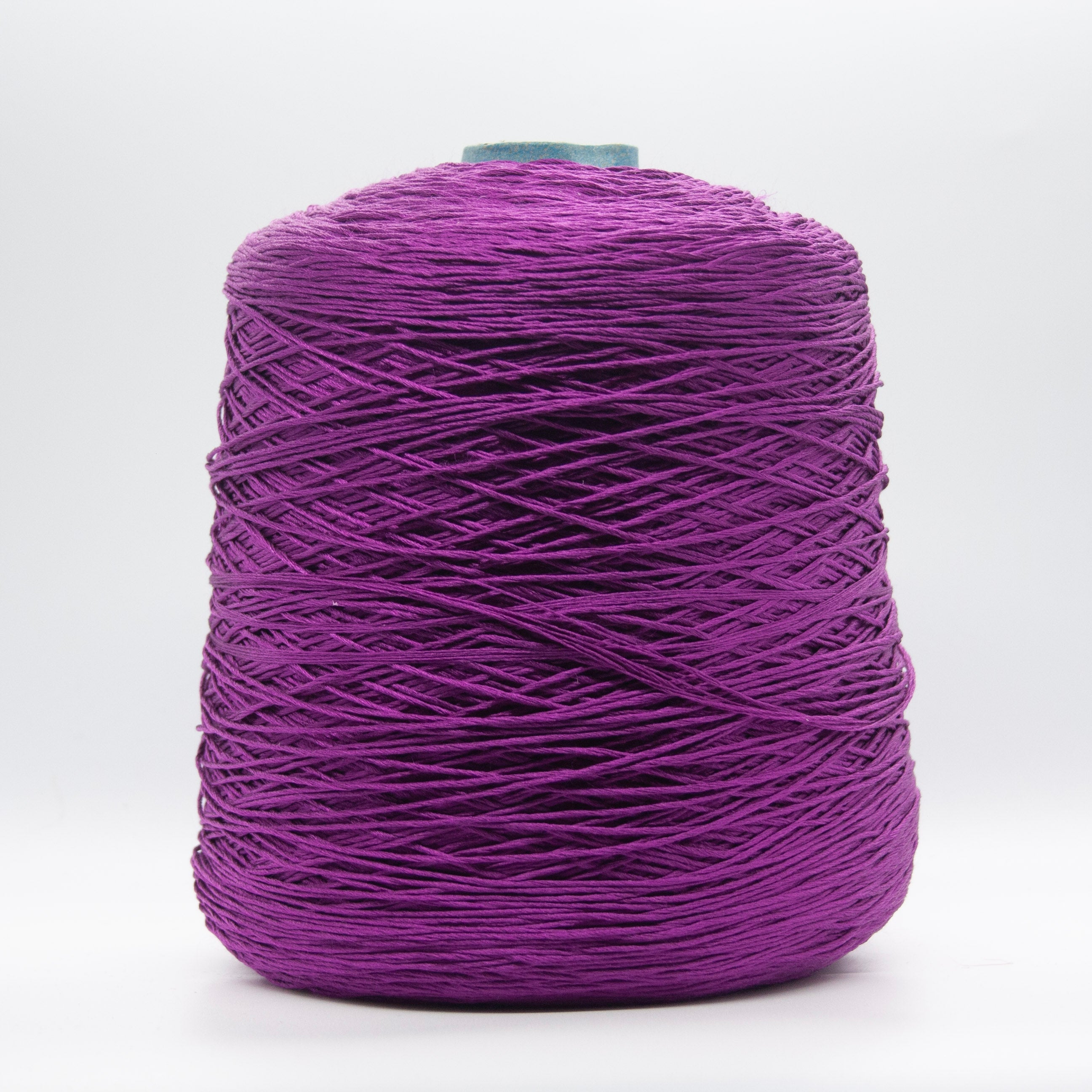 Cone of Seta Schappe yarn in Orchidea Fuchsia by Filati Venezia