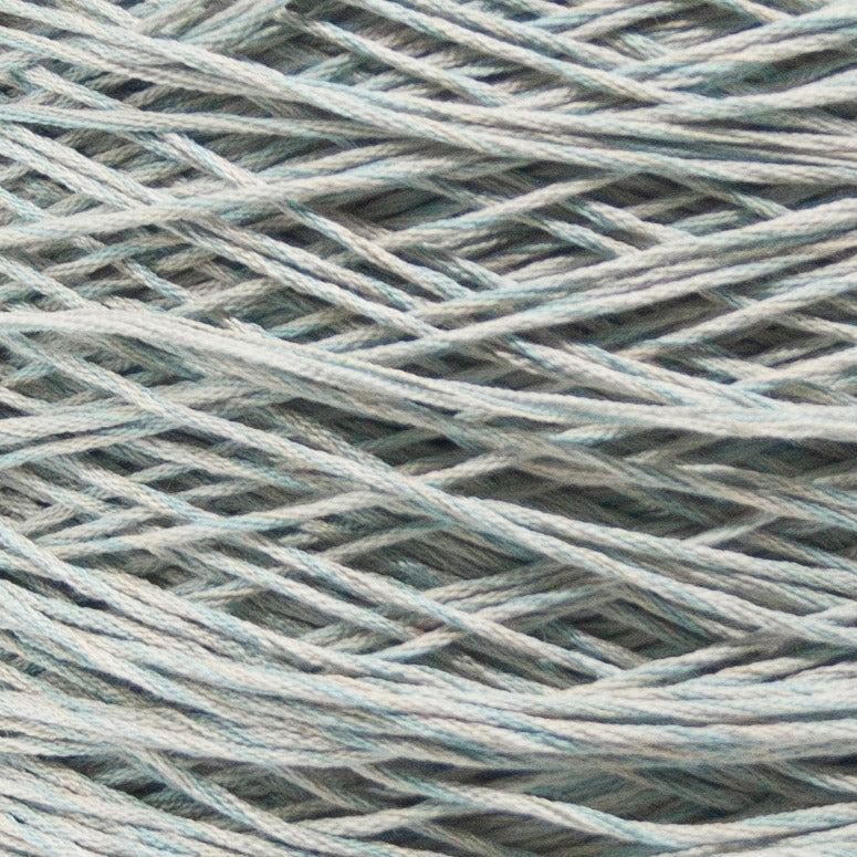 Close up of Seta Schappe Soft Touch by Filati Venezia – Ghiaccio Melange