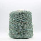 Cone of Seta Schappe Soft Touch yarn in Laguna Melange by Filati Venezia
