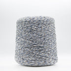 Cone of Seta Schappe Soft Touch yarn in Marina Melange by Filati Venezia