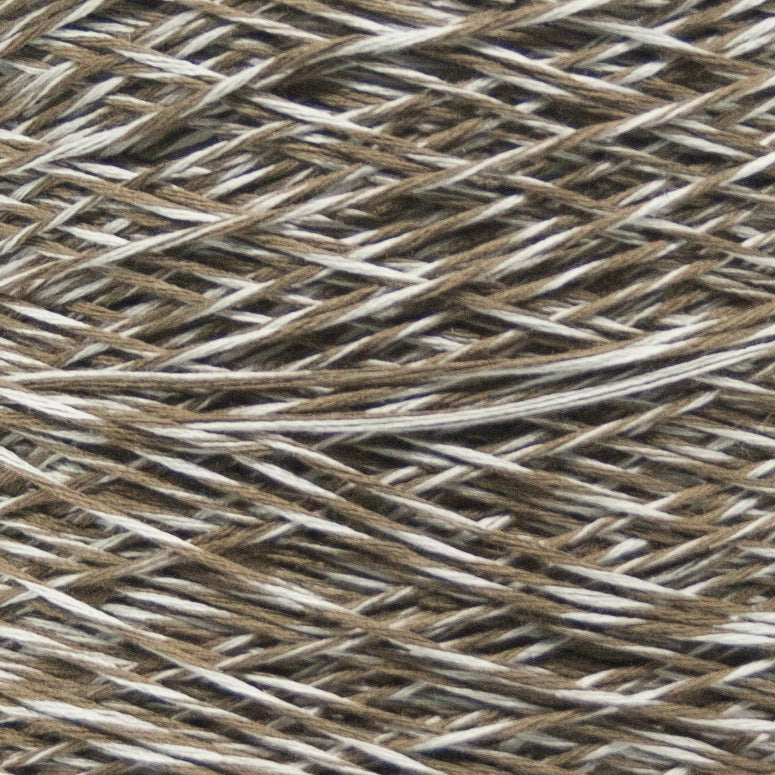 Close up of Seta Schappe Soft Touch by Filati Venezia – Tortora Melange