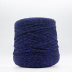 Cone of Seta Schappe Soft Touch yarn in Viola Melange by Filati Venezia