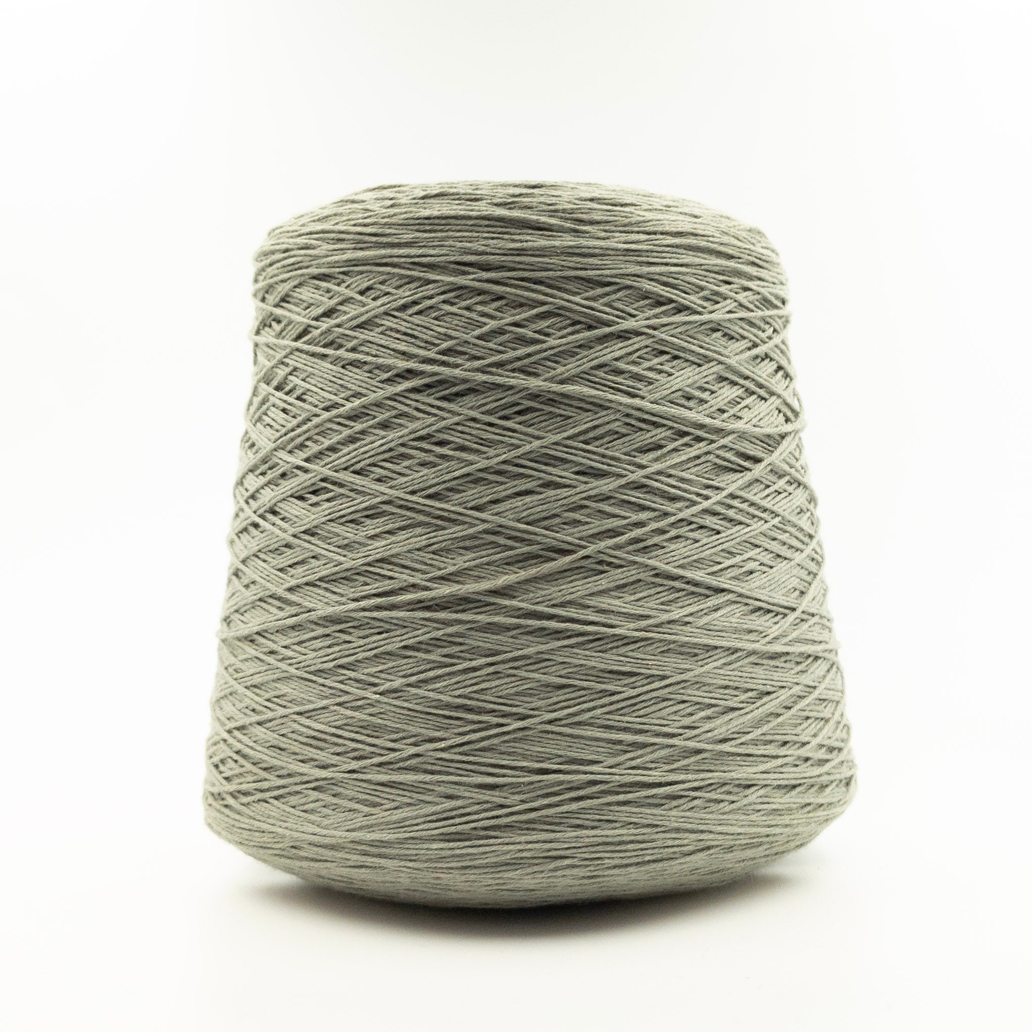 Cone of Skin yarn in Green Panto by Zegna Baruffa