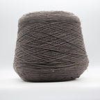 Cone of Slubby Green yarn in Desert Taupe by Filati Venezia