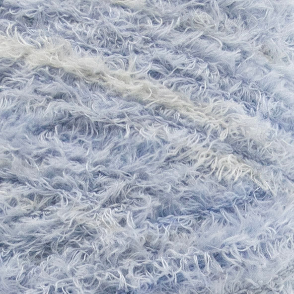 Close up of Tagliatino Merino Silk by Filati Venezia – Gelo Azzurro